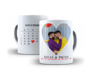 Caneca Dia dos Namorados Personalize com sua Foto e Frase