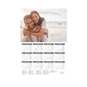 Calendário Pôster Personalizado 20×30 cm – Suas Memórias em Destaque!